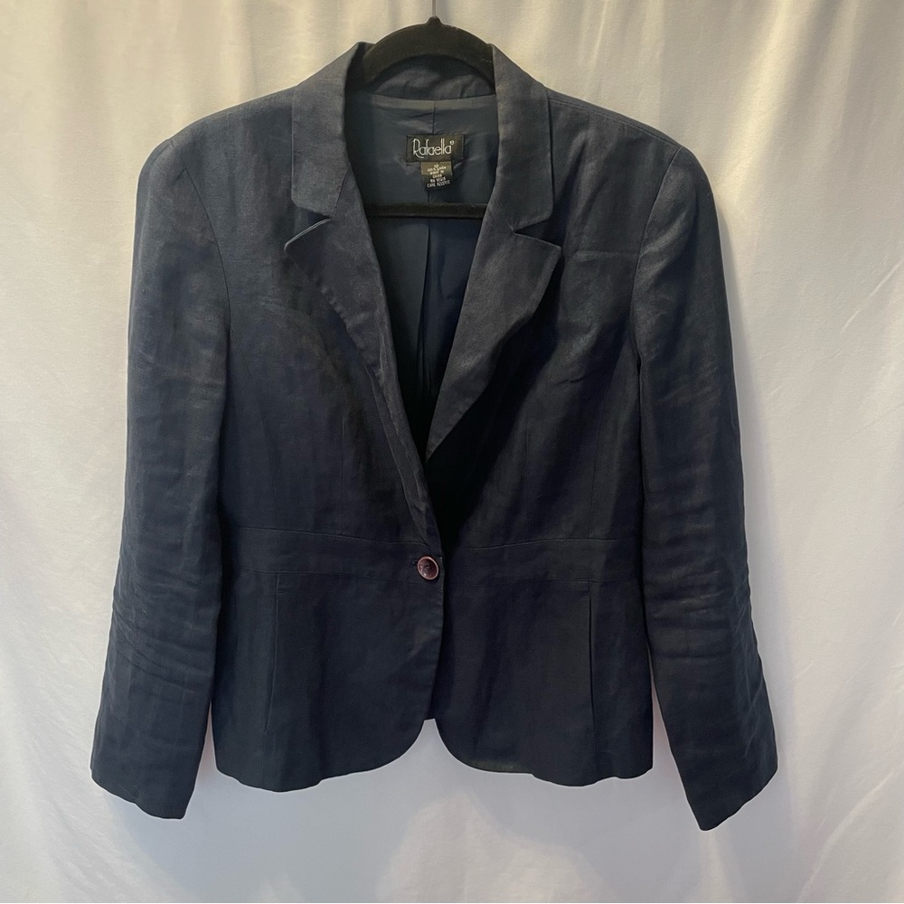 Women’s Linen Blazer 12 Slimming Mature Corpcore Clean Girl Preppy Academia Work